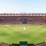 A photo of Optus Stadium, with the Perth Scorchers playing.