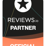 A certification badge reading 'Reviews.io Partner'.